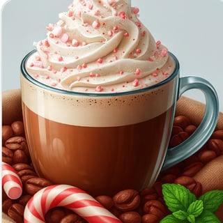 Peppermint Mocha Hot Latte