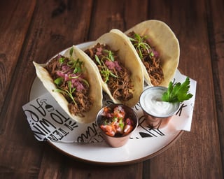 Short ribs birria tacos