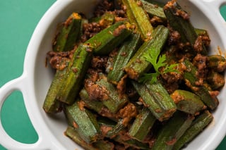 Bhindi Masala - (Okra Dish) - Vegan & gluten free
