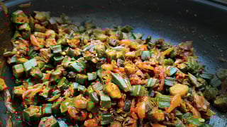 Lunch Bhindi Masala - Vegan and Gluten free