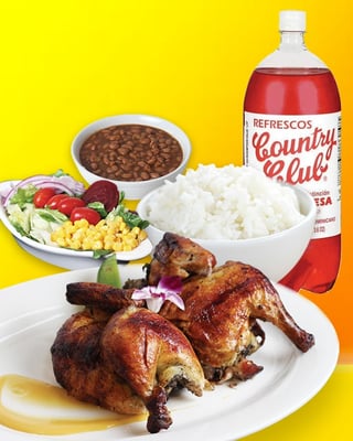 FAMILY meal: Whole Rotisserie Chicken - Pollo a la brasa 