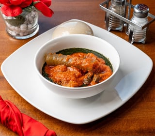 Ewedu & Stew with Scoop
