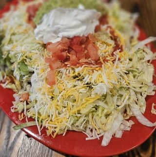 Veggie Tostada (not a vegan item)