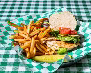 Two Breast Blackened Chicken Sandwich with Cheese