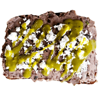 BLACK BEAN FETA TARTINE