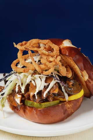 BBQ Mushroom Sandwich (V)