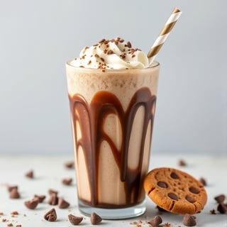 Chocolate Cookie Dough Milkshake