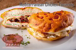 Mediterranean Chicken Focaccia