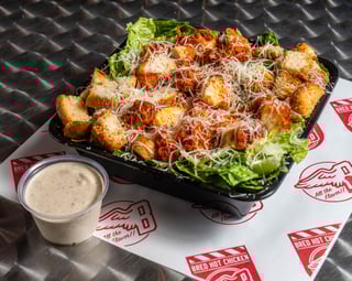 Hot Chicken Caesar Salad