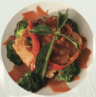 Crispy Seabass with Red Curry