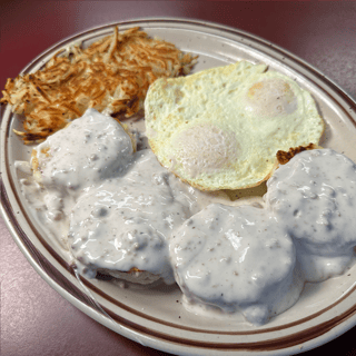 2 Eggs with Biscuits and Gravy