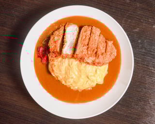 Omelet Pork Katsu Curry