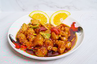 Orange Chicken Dinner 橙子鸡 Pollo A La Naranja