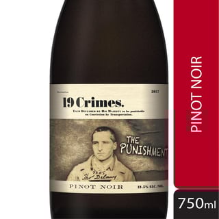 19 Crimes South Eastern Australia Punishment Pinot Noir 750ml