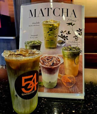*Matcha & Coffee Latte 22oz