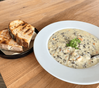 Chicken & Wild Rice Soup + Toast