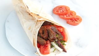 Beef Filet Shish Kebab Sandwich