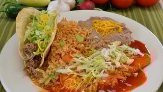 #9 Beef Taco and Enchilada Combo