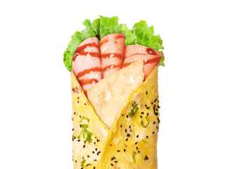 11.火腿生菜煎饼(Ham & Lettuce Savoury Crepe)
