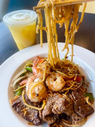 Surf ‘n Turf Garlic Noodle