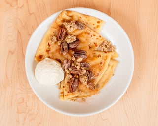 Apple Crumble Crepes