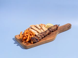 Pork Souvlaki Kids Platter