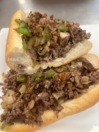 Green Pepper Cheese Steak