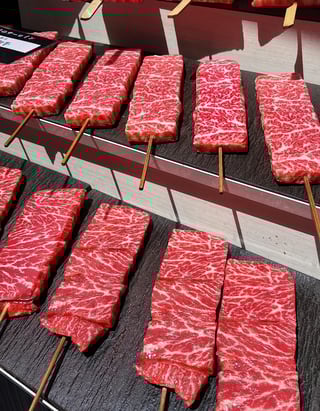 "Kushiyaki" Wagyu skewer 1 pc