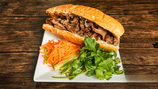 S1. Vietnamese Baguette Sandwich with Grilled Pork