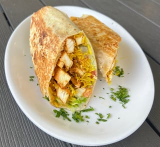 Chicken shawarma wrap