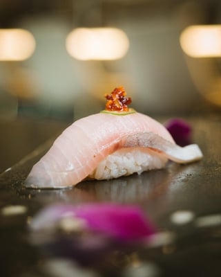 Hawaiian Amberjack Nigiri