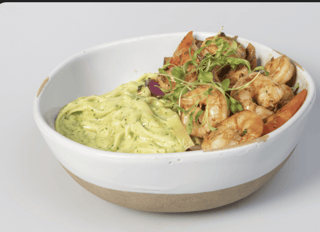 Pesto Noddles with Wok-Smoked Shrimp