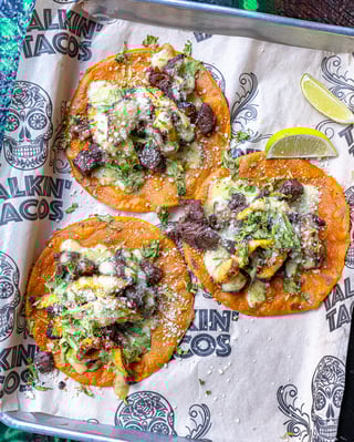 Caribbean Carne Tacos