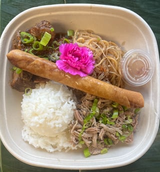 Filipino Mixed Plate Lunch
