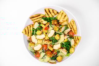 Kale Chicken Caesar Salad