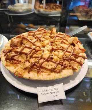 Love By The Slice - Caramel Apple Pie Slice