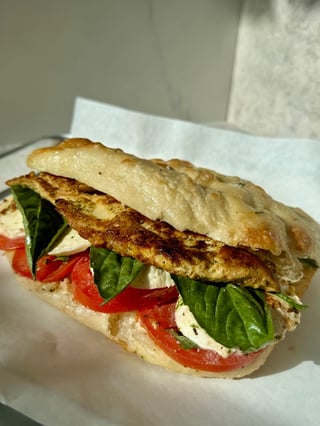 Grilled Chicken Caprese Panino