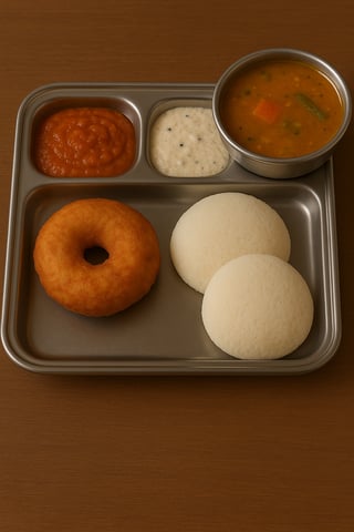 Idli Vada Combo (2 + 1)