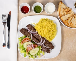Beef Kebab Platter 
