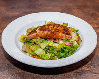 Blackened Salmon Caesar Salad