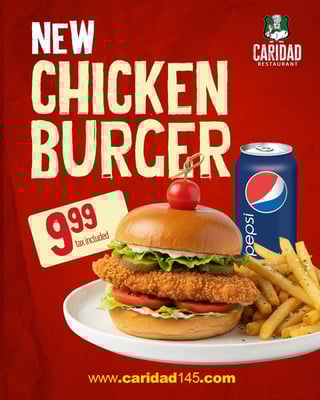 NEW- Crispy Chicken Burger