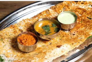 Onion Rava Masala Dosa