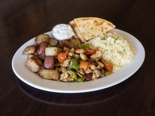 Chicken Souvlaki Plate
