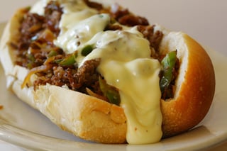 Philly Cheese Steak with Peppers and Onions