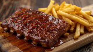 Half Slab Hickory Smoked BBQ Ribs 