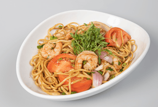 Traditional Wok-Noodles W/ Shrimp