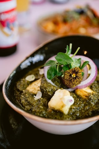 Lahsooni Saag Paneer