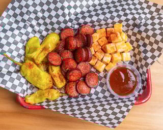 Turkey Sausage & Cheese Plate