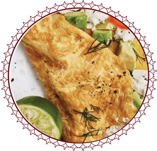 LEMON TOMATO OMELETTE