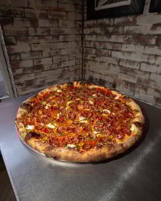 Vodka Pesto Pepperoni Pie